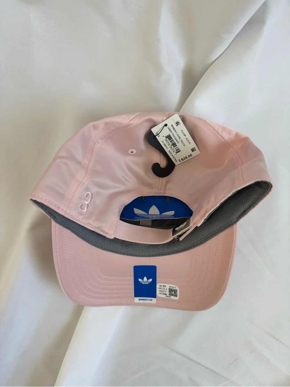 adidas Women’s Barbie Pink Satin Trefoil Baseball Dad Hat